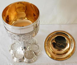 English sterling silver Ciborium